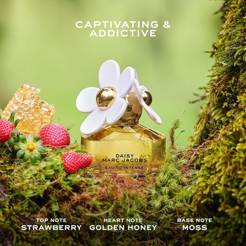 Marc Jacobs Daisy Eau So Intense Eau de Parfum - Radiant Floral Women's Fragrance with Strawberry & Vanilla Notes