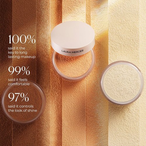 Laura Mercier Translucent Loose Setting Powder - Talc-Free, Ultra-Blur, Hydrating Wear, Mint Green Color Corrects Redness