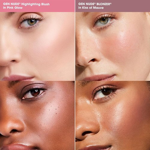 bareMinerals Gen Nude Blonzer - Talc-Free Blush & Bronzer Hybrid Compact | Buildable Luminous Finish, Rosy-Bronze