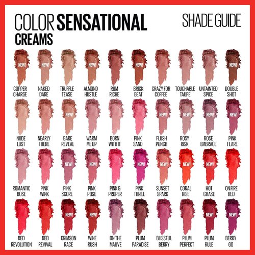 Maybelline Color Sensational Lipstick - Hydrating Cream Finish in Pink & Proper | 1 Count