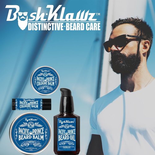 Pacific Prince Beard Butter - Midnight Ocean Breeze Conditioning Balm for Beards, 2 oz