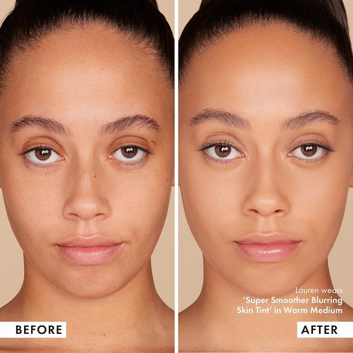 ICONIC LONDON Super Smoother Blurring Skin Tint - Hydrating, Ultra-Lightweight Tinted Moisturizer, Light to Medium Coverage