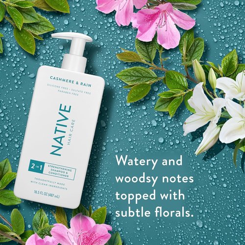 Native Cashmere & Rain 2-in-1 Shampoo & Conditioner Set - 16.5 Fl Oz | Hydrating & Nourishing Formula
