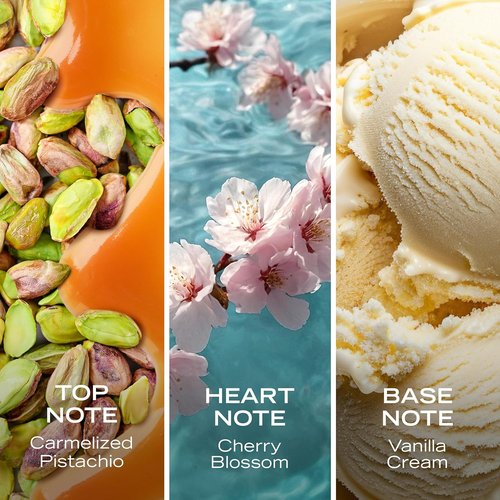 Nautica Vanilla Scoop Hair & Body Mist - Decadent Gourmand Scent with Pistachio & Cherry Blossom, 8 fl oz