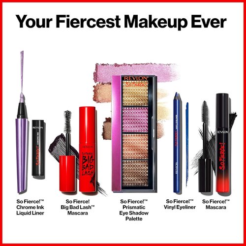 Revlon Mascara, So Fierce Big Bad Lash Eye Makeup, Volumizing, Lasts up to 24 Hours, No Clump, Smudge-Proof, Flake-Free, 761 Black, 0.34 fl oz