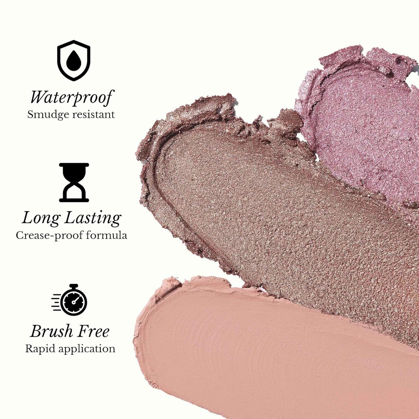 Zev Eyeshadow Stick - ShadeRush 2-in-1 Cream Eyeshadow with Built-in Smudger - Waterproof Matte Makeup in Mocha Matte