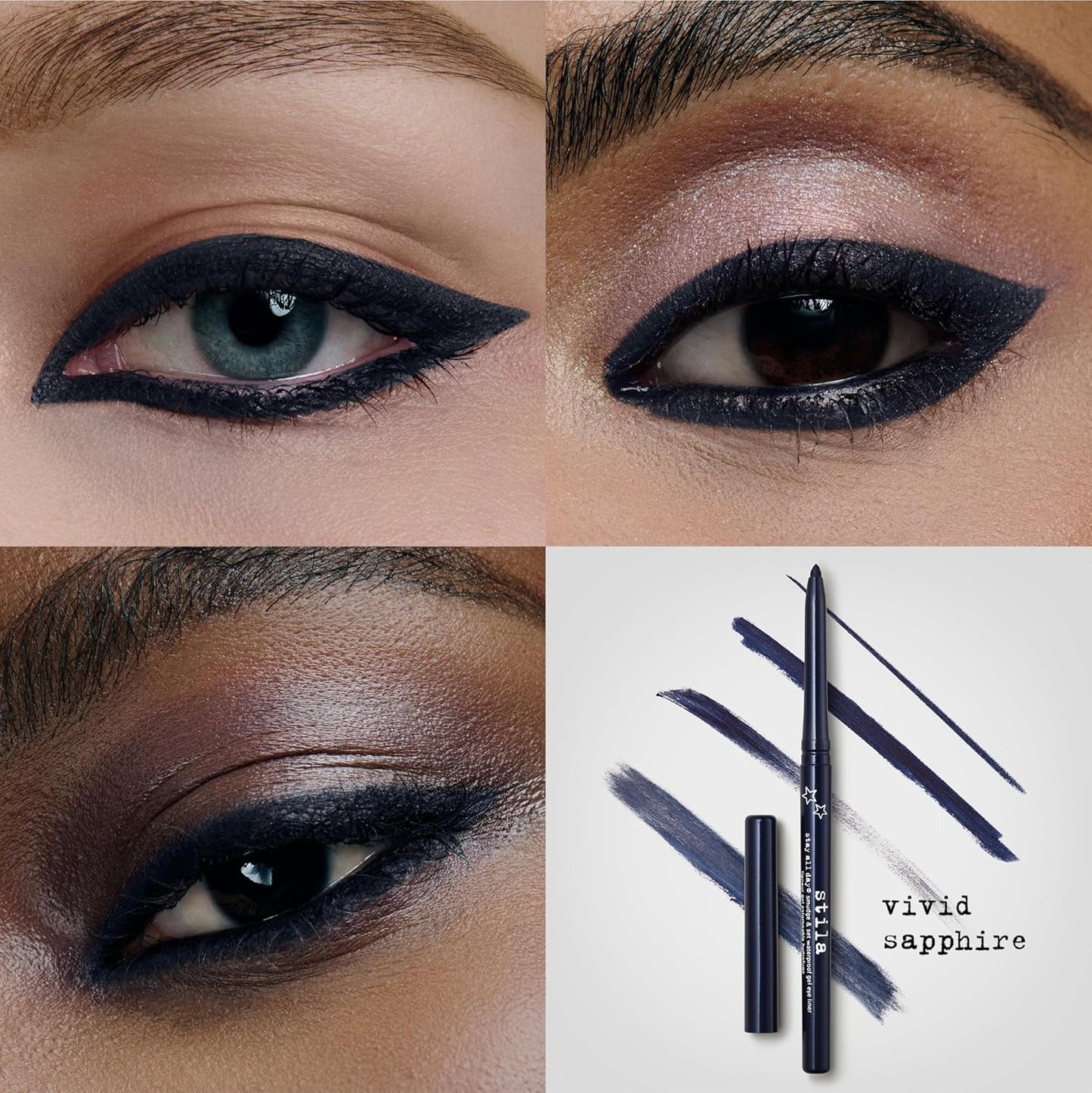 Stila Stay All Day® Waterproof Gel Eyeliner - Long-Wear Smudge-Proof Pencil for Tightlining & Smoky Eyes | 12-Hour Fade-Resistant Formula