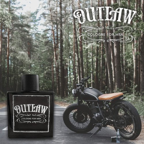 Outlaw Men’s Cologne by Tru Western - Refreshing Bergamot, Lavender and Fir Balsam for a Sensual Aroma - 3.4 oz