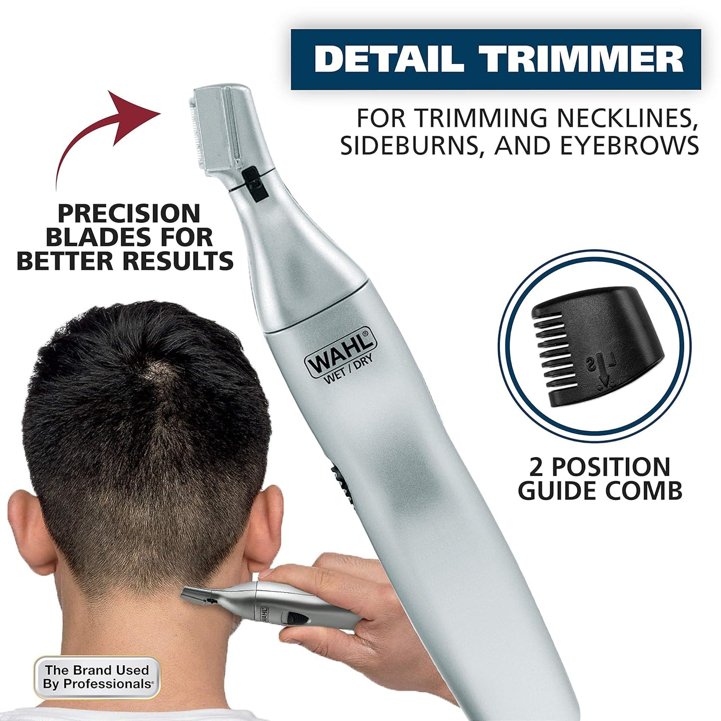 Wahl Men’s Nose Hair Trimmer - Precision Detail Trimming for Nose, Ears & Eyebrows | Model 5545-400