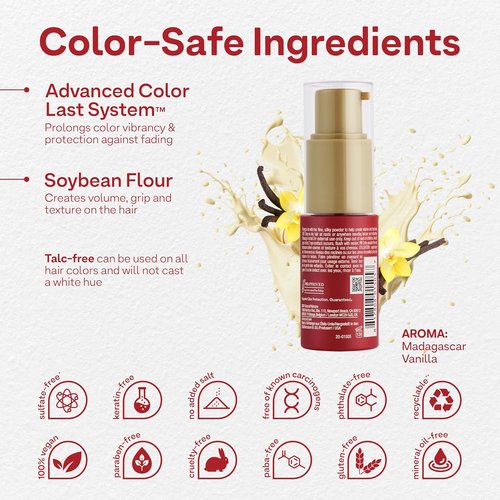 Colorproof Volume Hair Powder Spray - Talc-Free Texture Spray with Madagascar Vanilla Scent | 0.4 Fl. Oz.
