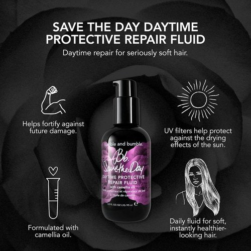 Bumble and bumble. Save the Day Protective Hair Repair Fluid - Softens & Strengthens | UV Filter | 3.2 Fl Oz