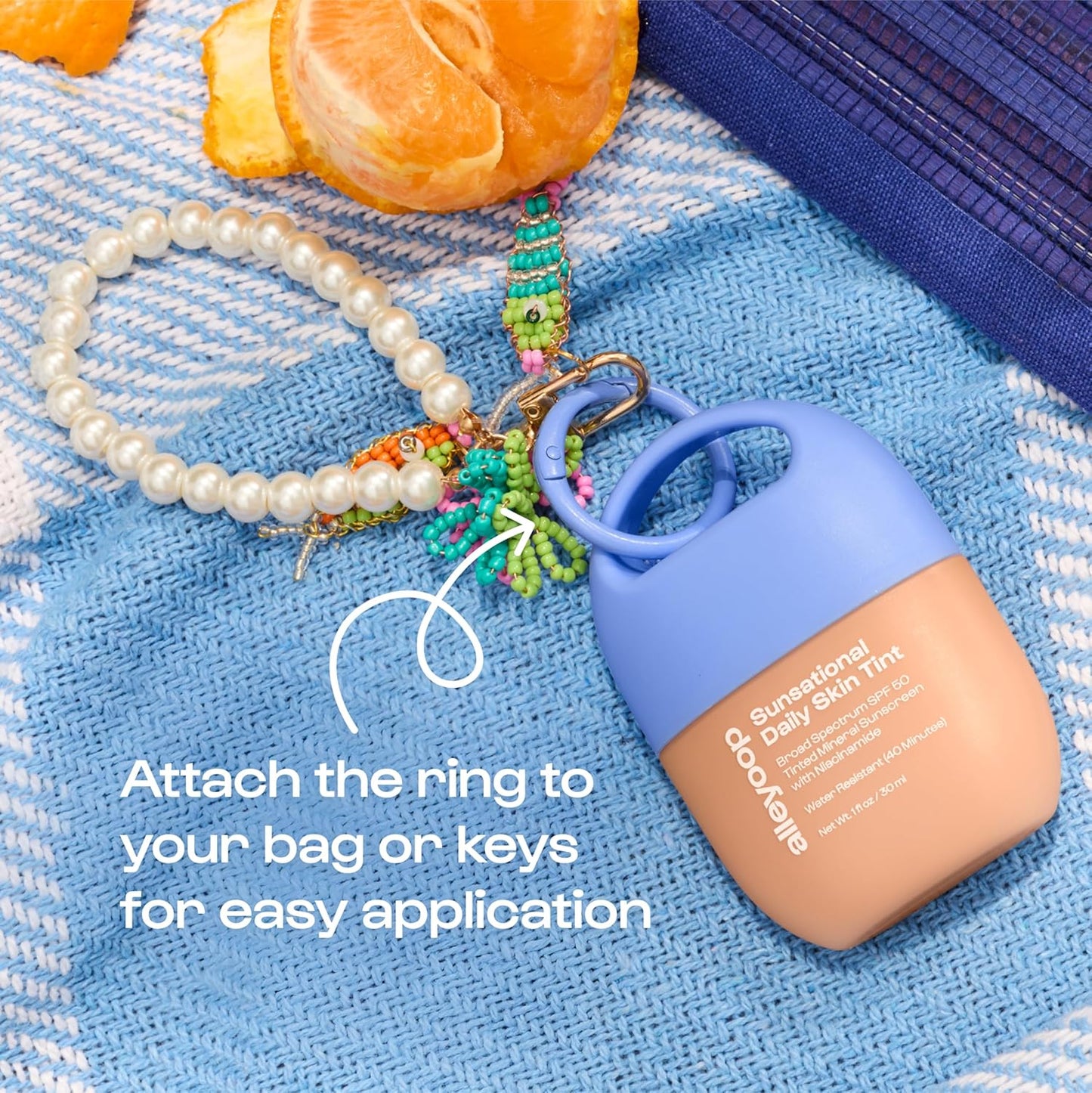 Alleyoop Sunsational Tinted Moisturizer SPF 50 - Hydrating Mineral Sunscreen with Jojoba, Vegan & Cruelty-Free (Dawn)