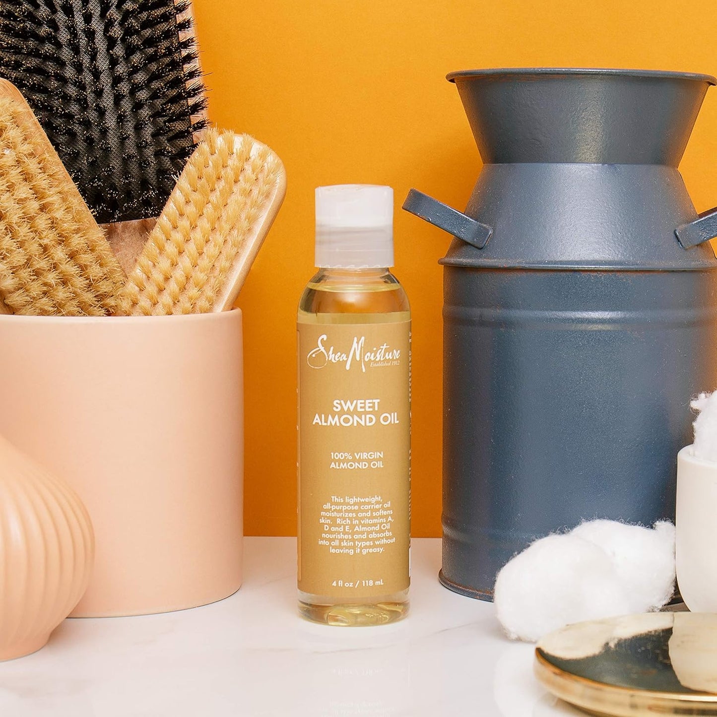 SheaMoisture Body Oil - Nourishing Sweet Almond Oil for Dry Skin | 4 oz Cruelty-Free