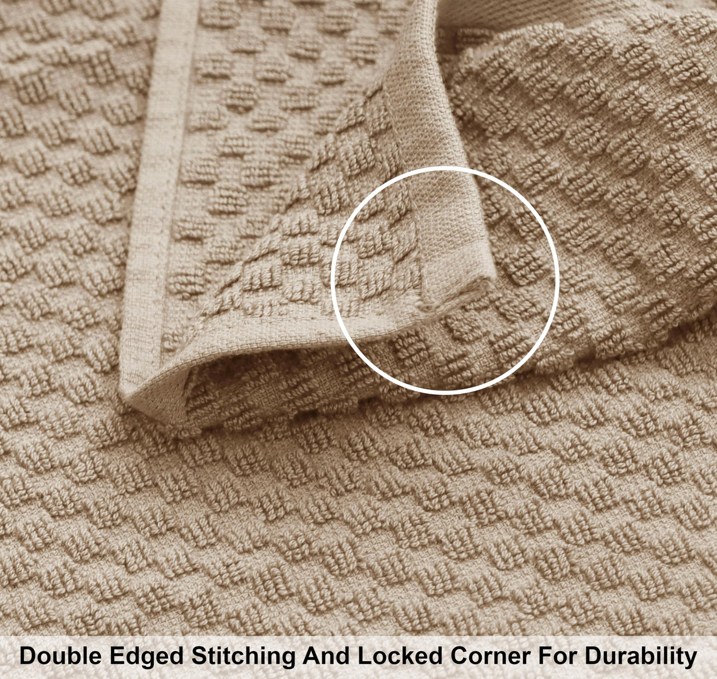 COTTON CRAFT Waffle Bath Towel - Set of 4 Luxury Euro Spa Waffle Weave Towels - 100% Ringspun Cotton Super Absorbent Quick Dry Bath Towel Set - Oversized 30 inches x 56 inches - Linen