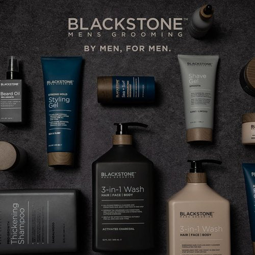 Blackstone Men's Grooming Hair Thickening Pomade - Pliable Hold & Matte Finish | Sea + Surf Scent (4 Oz)