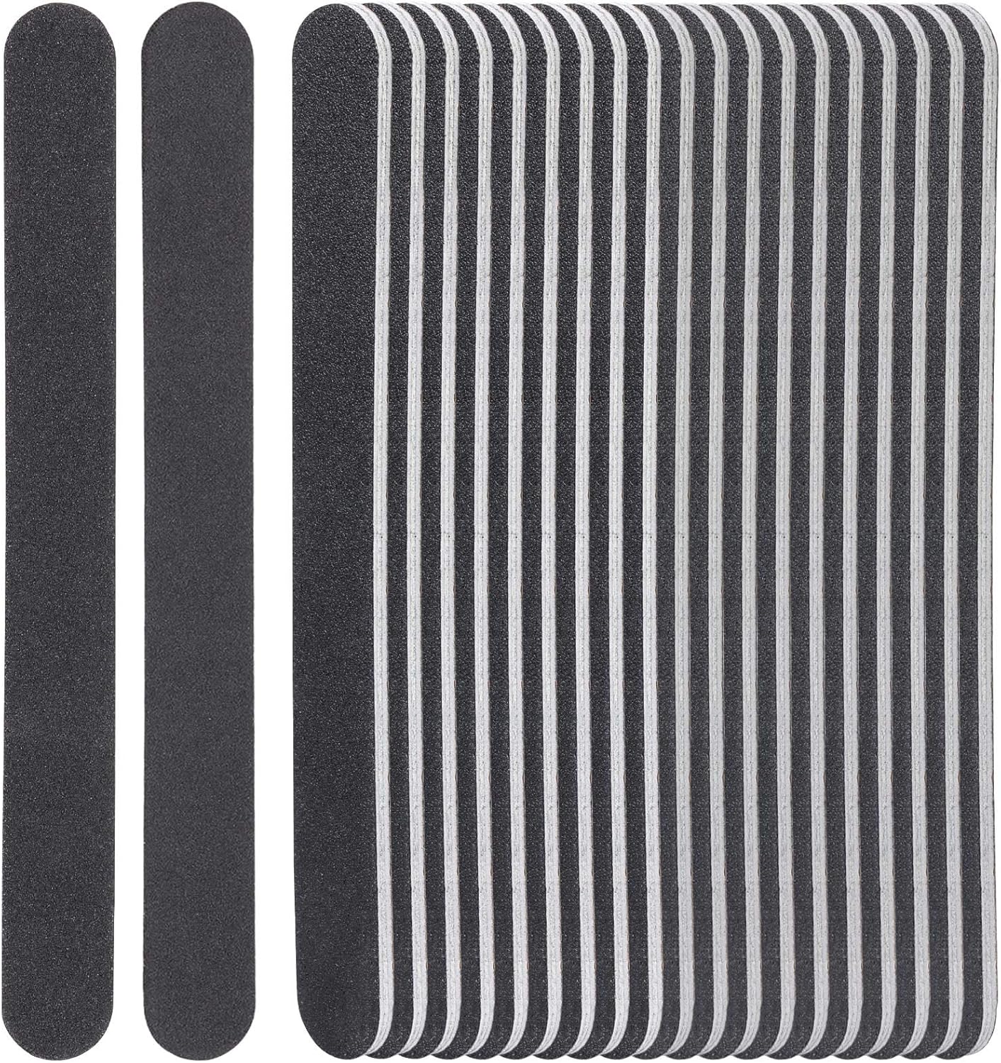 Skiennix Nail Files - 50 Pcs Professional Acrylic Nail Files | 100/180 Grit Double-Sided for Home & Salon Use