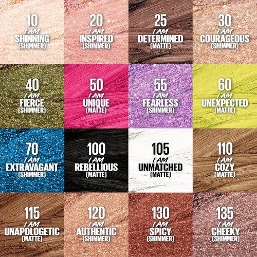 MAYBELLINE Color Tattoo Eye Shadow Stix - Longwear 24HR Multi-Use Stick in I Am Spicy (Copper Rose Shimmer)