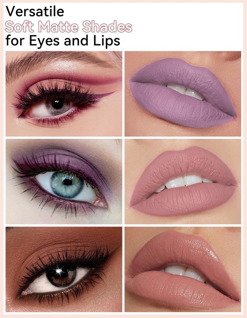 Erinde Waterproof Cream Eyeshadow Stick, Matte Nude Eye Shadow Sticks, Longwear Blendable High Pigmented, Neutral Eye Shadow Sticks Matte for Older Eyes, Smokey Eyeshadow Pencil Crayon, 15 Mocha Matte
