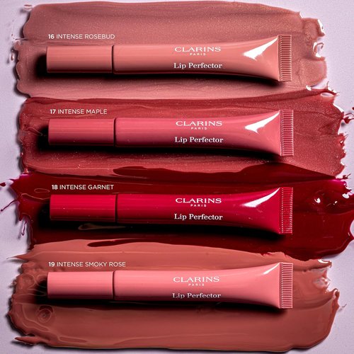 Clarins Lip Perfector - Peptide Plumping Hydrating Lip Gloss | Non-Sticky Shine with Sheer Shimmer | 0.35 Ounces