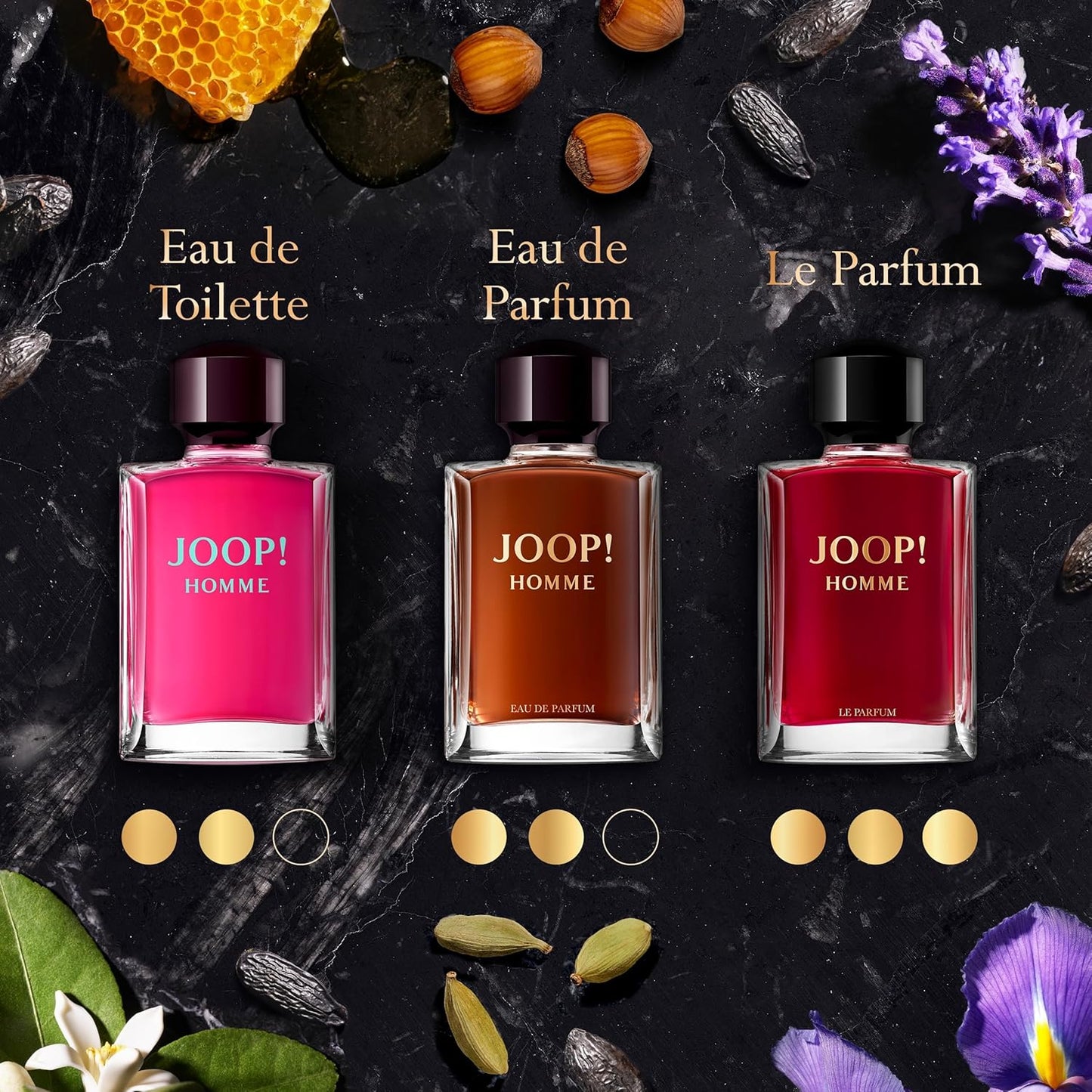 Joop! Homme Eau de Parfum - Spicy Fresh Men's Cologne with Cardamom, Hazelnut & Vanilla - Long Lasting Luxury Fragrance