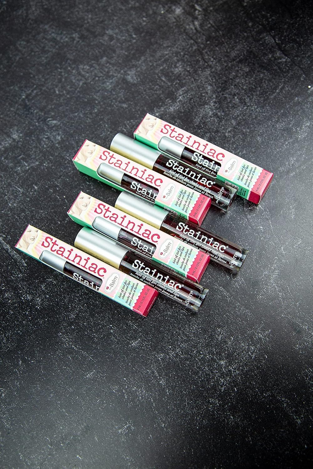 theBalm Stainiac Lip & Cheek Stain - Aloe-Infused, Buildable Pigment, 0.3 Fl Oz | Multi-Use Makeup