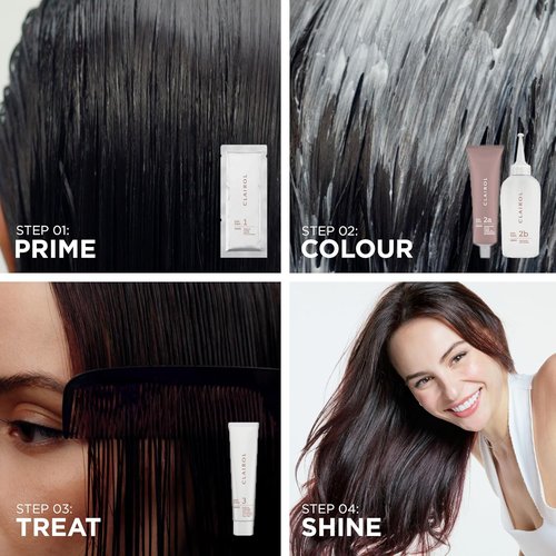 Clairol ColorStrong Permanent Hair Dye - Ammonia-Free, 100% Gray Coverage, 8.63 Sunset Rose