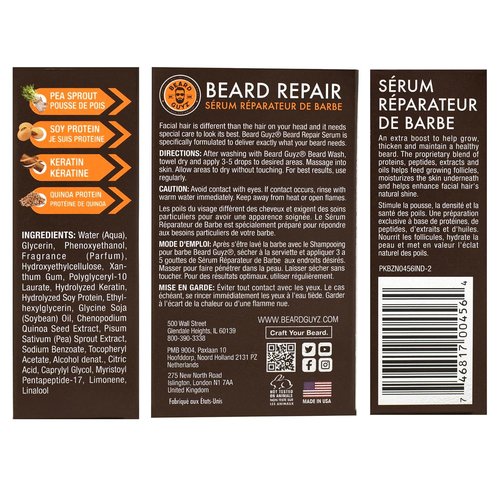 Beard Guyz Beard Serum - Nourishing Lightweight Conditioner with Quinoa Seed & Vitamin E | 1 oz