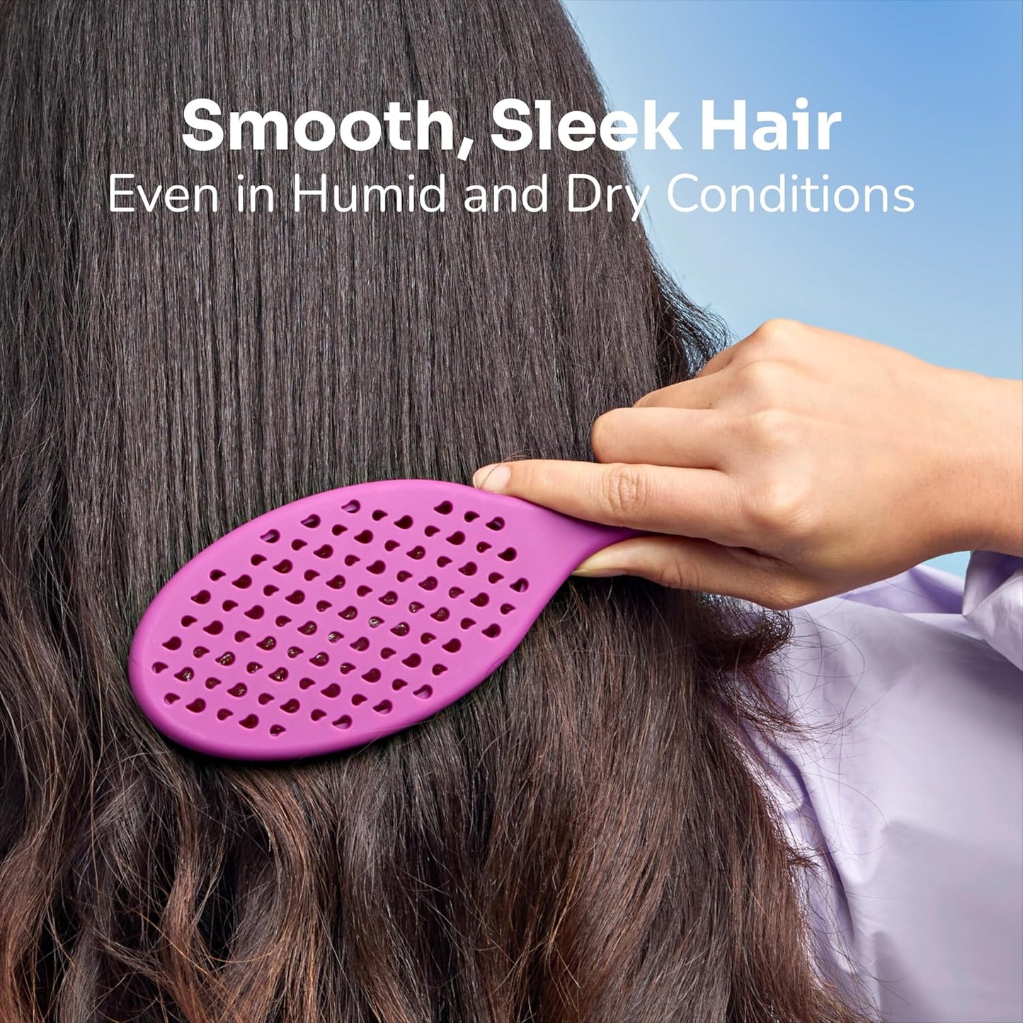 Wet Brush Frizz-Free Detangler Brush - Ionic Technology for Smooth, Frizz Control | Pink, Ideal for All Hair Types