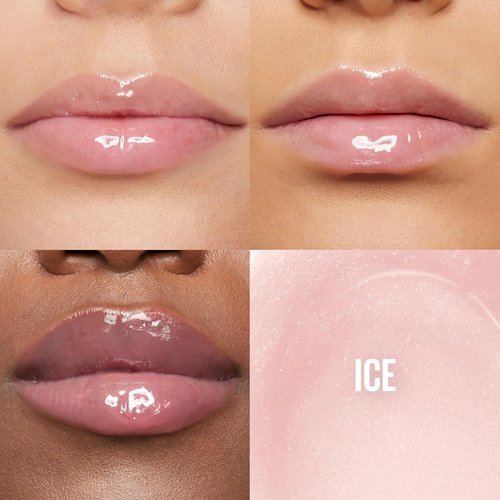 Maybelline Lifter Gloss - Hydrating Lip Gloss with Hyaluronic Acid | Ice Pink Neutral, 0.18 Oz