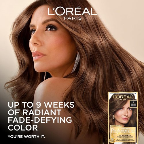 L'Oreal Paris Hair Color - Superior Preference Luminous Fade-Defying Dye | Ultimate Black, 9 Weeks Radiance