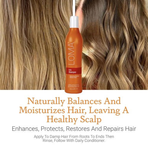 LOMA Daily Shampoo - Nourishing Formula for Healthy Hair | 33 Ounce (Liter)