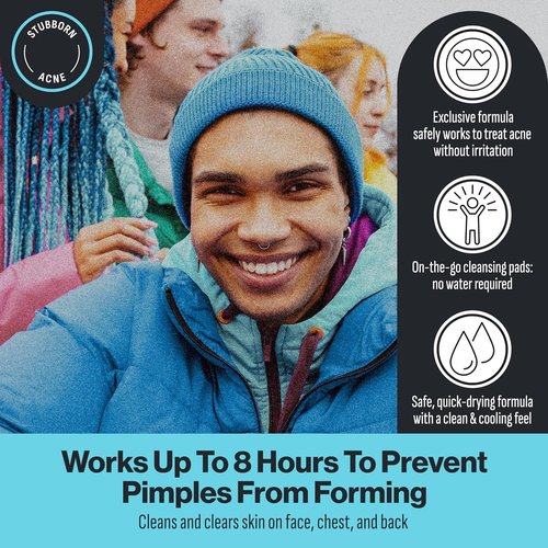 Oxy Deep Pore Acne Cleansing Pads - Maximum Strength 2% Salicylic Acid Treatment | 55 Pads for Breakouts & Blackheads