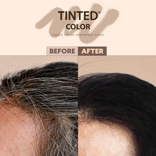 Regine Switzerland Tinted Color Temporary Spray - Gray Root Touch-Up, Jet Black, Quick Dry & Humidity-Resistant