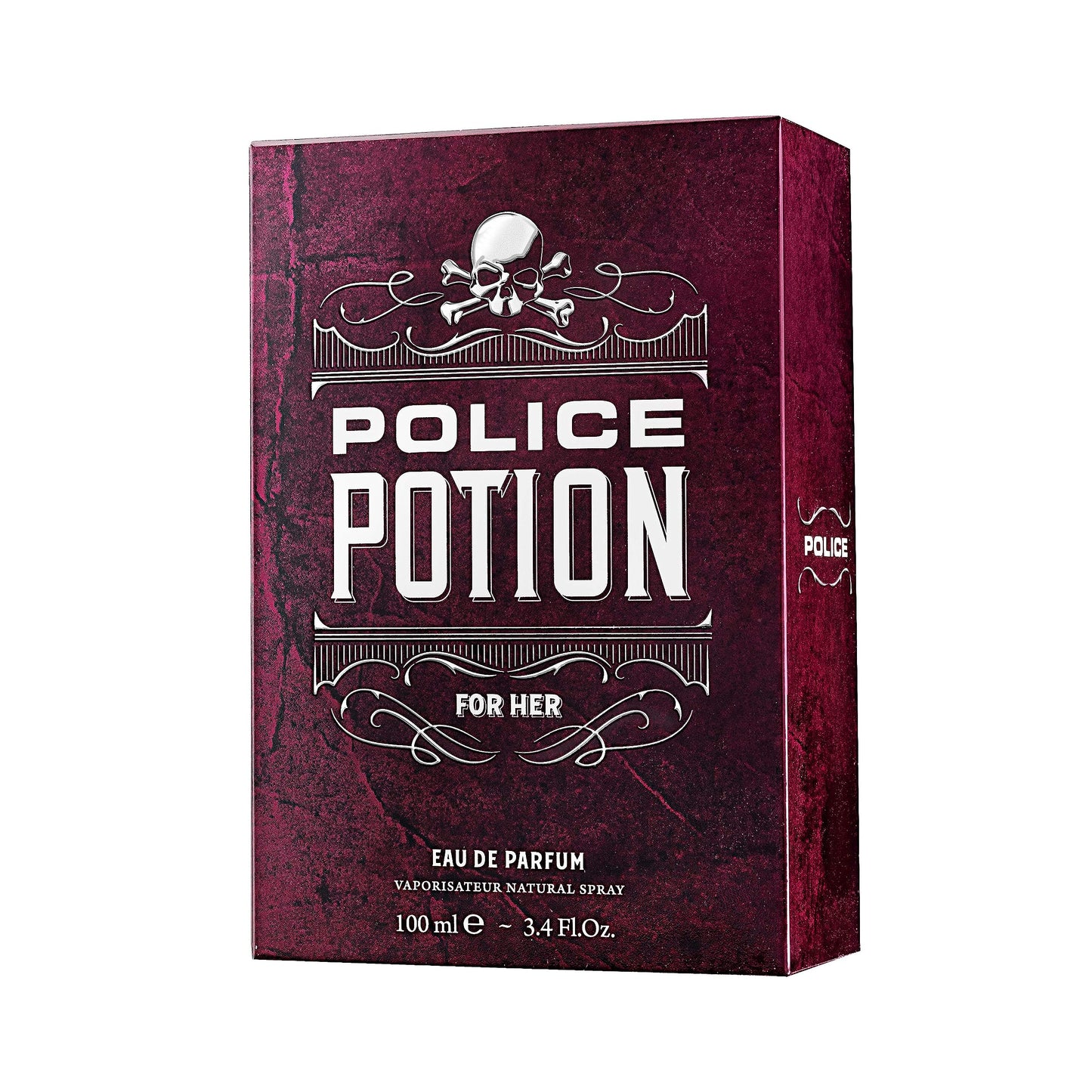 Police Potion Love For Her for Women - An Amber, Woody Scent - Notes Of Sweet Bergamot, Rose, And White Musk - Sleek, Dreamlike Container That Inspires The Senses - 3.4 Oz EDP Spray