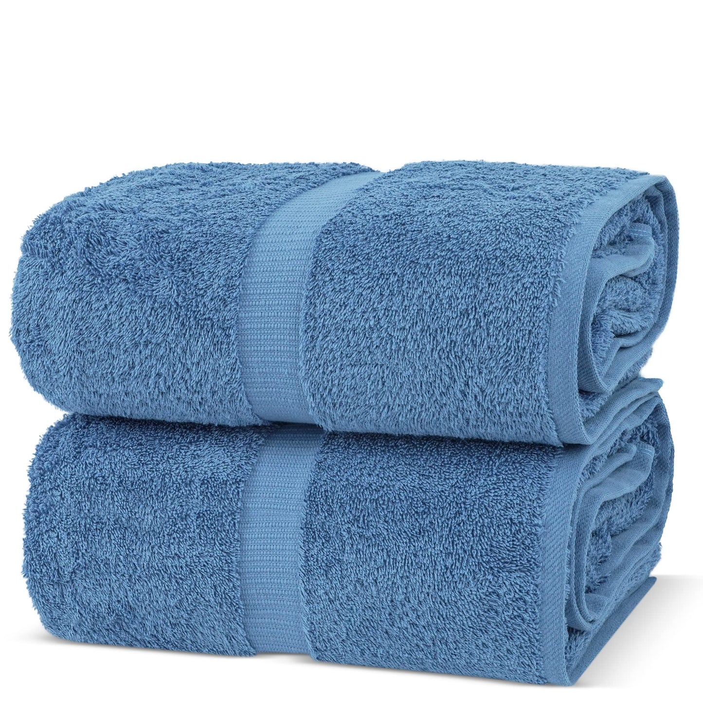 Chakir Turkish Linens, 100% Cotton Premium Quality Turkish Bath Sheets (35''x70'' Large Bath Sheet Towels - Wedgewood)