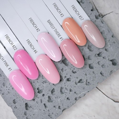 **IN.HYPE Semi-Sheer Gel Polish - Milky Pink French Base, Natural Transparent Nude, Soak Off UV/LED**
