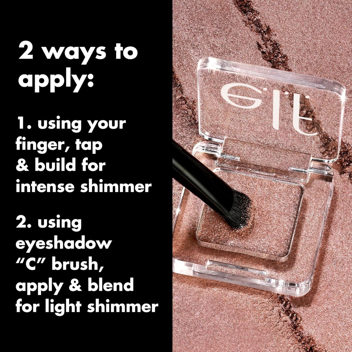 e.l.f. Fine As Fleck Glitter Eyeshadow - Long-Lasting Sheer Makeup with Shimmer Finish | Vegan & Cruelty-Free