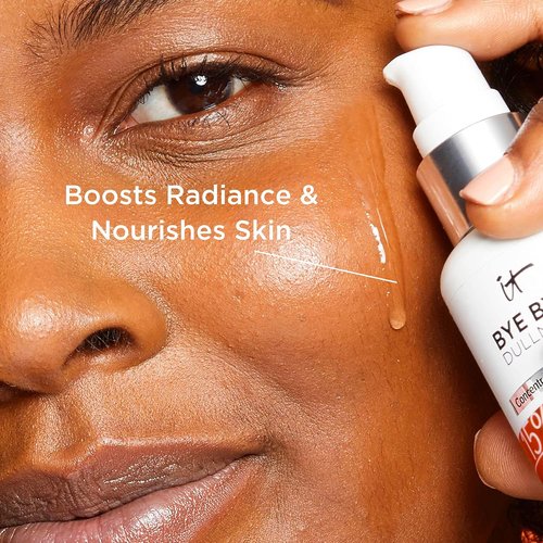 IT Cosmetics Bye Bye Dullness Vitamin C Serum - Boost Radiance & Hydrate in 10 Days - Vegan - 0.85 fl oz