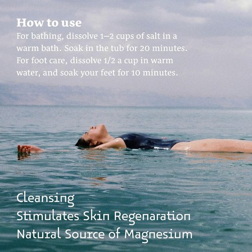 Dead Sea Magnesium Flake Bath Soak - 100% Pure Magnesium Chloride with Peppermint Oil | 8.82 oz Pouch