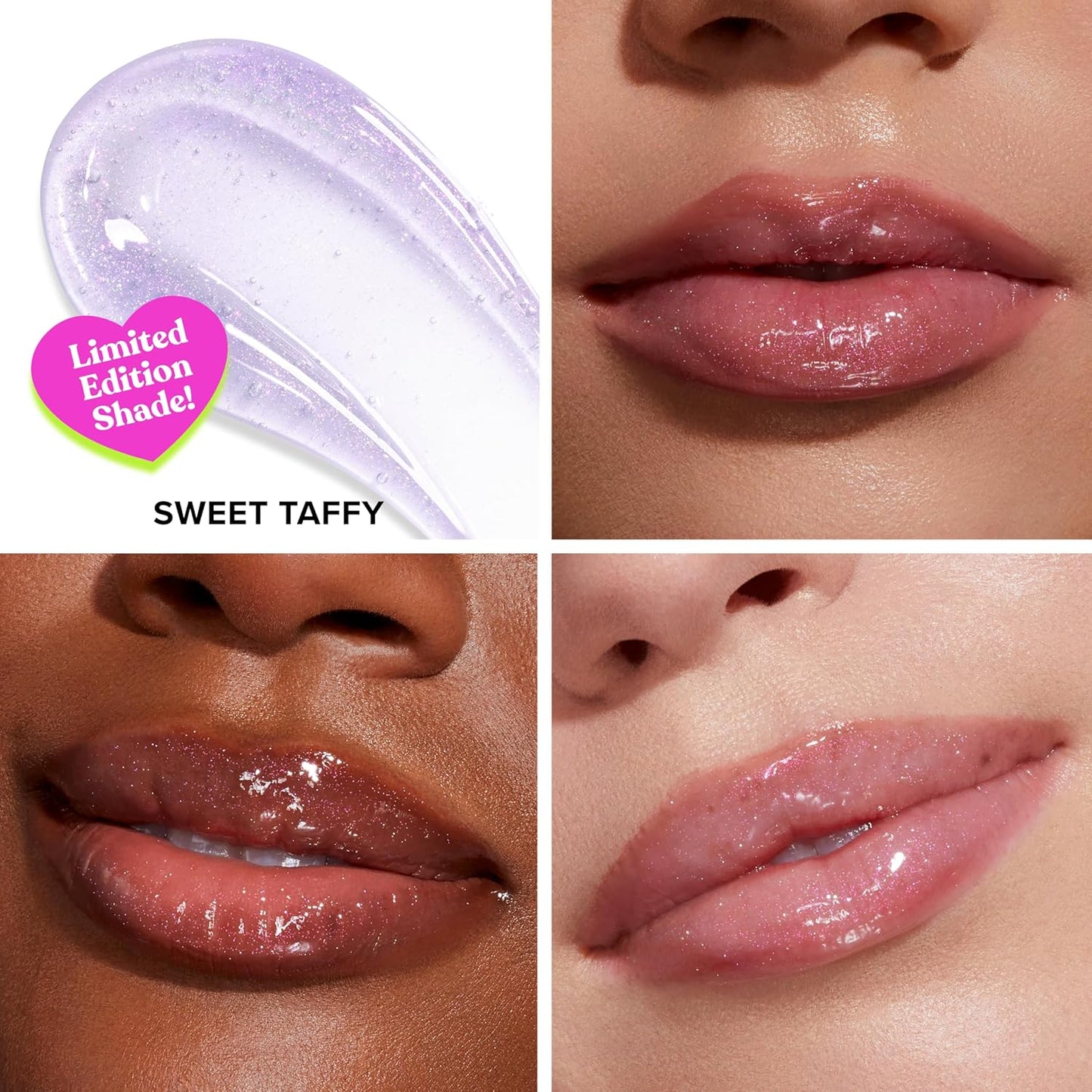 Too Faced Kissing Jelly Ornament - Hydrating Lip Oil Gloss with Sheer Coverage & Iridescent Shine