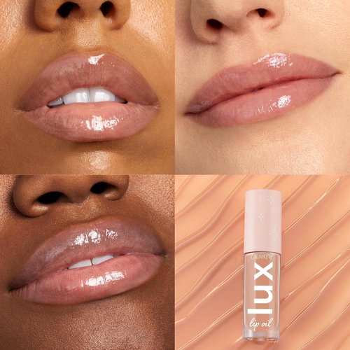 ColourPop Lux Lip Oil - Hydrating Sheer Tinted Lip Oil with Antioxidant Chamomile & Calendula - Nourishing Soft-Warm Nude | Skinny Dip (0.16 oz)