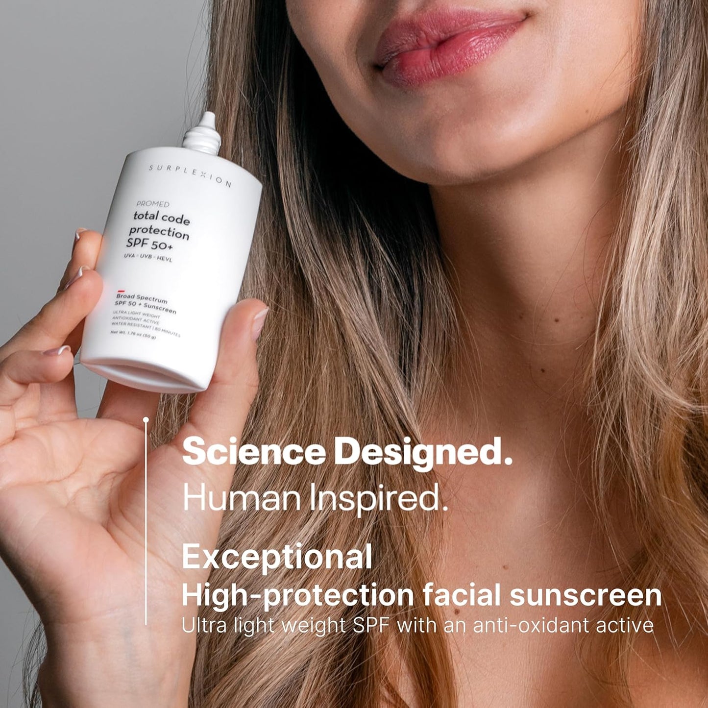 Total Code Protection SPF 50+ | Broad Spectrum Sunscreen with Zinc Oxide & Vitamin E - Lightweight Formula