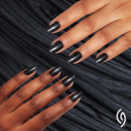 China Glaze CG Nail Lacquer - Black Diamond Glitter Nail Polish, Quick Dry & Chip Resistant, 0.5 fl oz