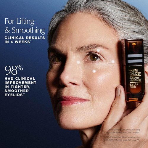 Estée Lauder Advanced Night Repair Eye Cream - Lift & Sculpt with 2HA Volume Filler & Hexapeptide-8, 0.5 Fl Oz