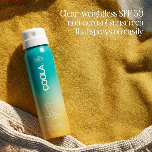 COOLA Organic Sunscreen SPF 30 - Vegan & Gluten-Free Sunblock Spray for Daily Protection | Piña Colada Scent