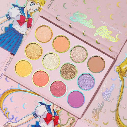 ColourPop x Sailor Moon Pretty Guardian Makeup Palette - Pastel Shadows with Metallic & Matte Finishes (0.5 oz)