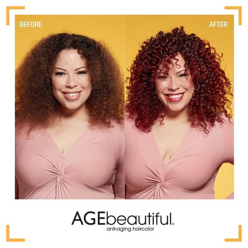 AGE Beautiful Permanent Hair Color Dye - 100% Gray Coverage | Anti-Aging Formula with Biotin for Healthier Hair