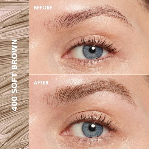 CoverGirl Clean Fresh Brow Gel - 400 Soft Brown | Long-Lasting Vegan Formula for Natural-Looking Brows - 0.18oz