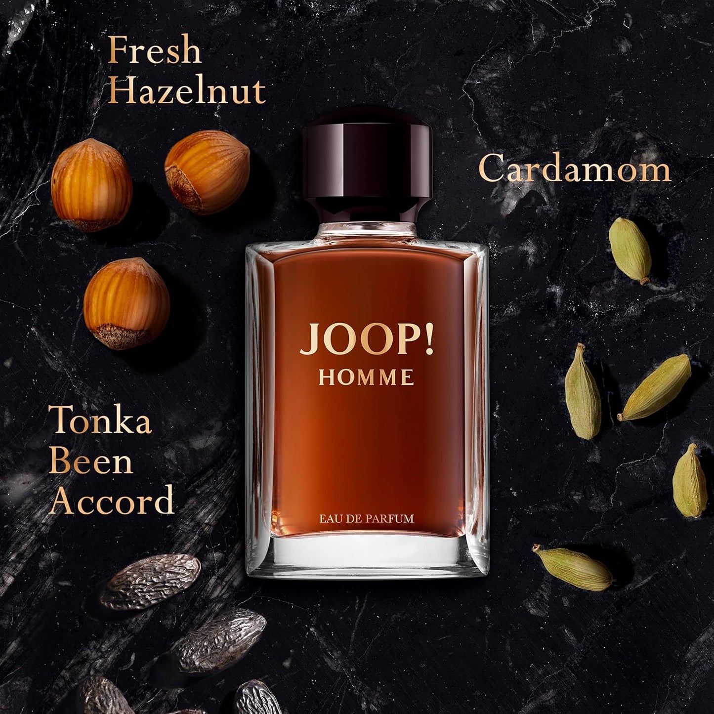 Joop! Homme Eau de Parfum - Spicy Fresh Men's Cologne with Cardamom, Hazelnut & Vanilla - Long Lasting Luxury Fragrance
