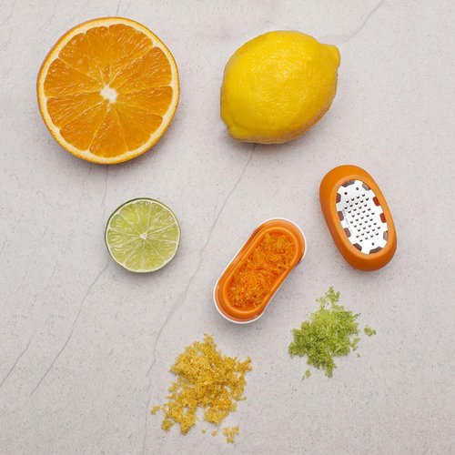 Microplane Flexi Zester - Handheld Citrus Zester for Effortless Zesting | Bright Yellow Color